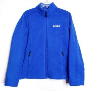 Toy R Us Blue Fleece Full Zipper Front Jacket Women's Ladies Size XL